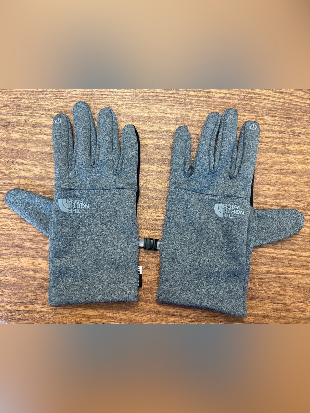 North Face Grey Etip Touchscreen Size Large Gloves Unisex